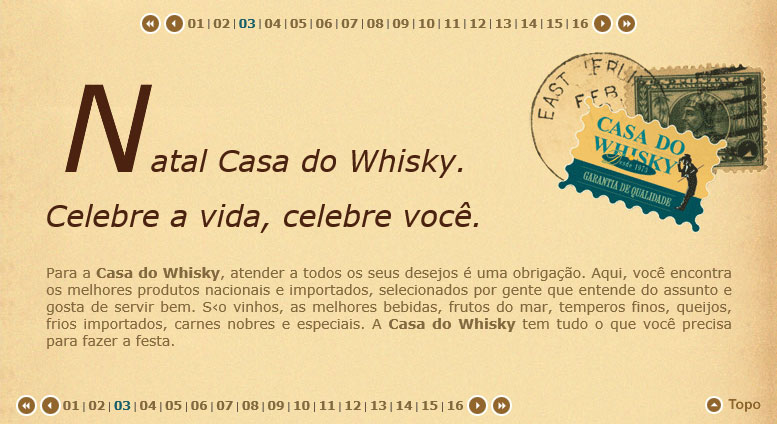 Casa do Whisky HotSite Natal 2005