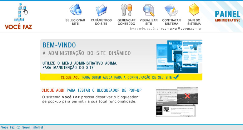 Você Faz - Sitema Administrador do Site