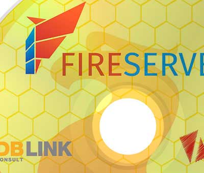 Rótulo DVD Fireserver DBLink Consult